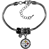 Siskiyou Sports NFL womens Euro Bead Bracelet