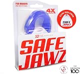 SafeJawz Mouthguard for Braces Ice Blue One Size Re-mouldable Case view 6