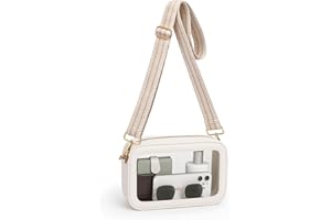 BS-VOG Clear Bag for Stadium Events, Clear Purse for Women, Stadium Approved Crossbody Handbag for Concerts Sports Fans