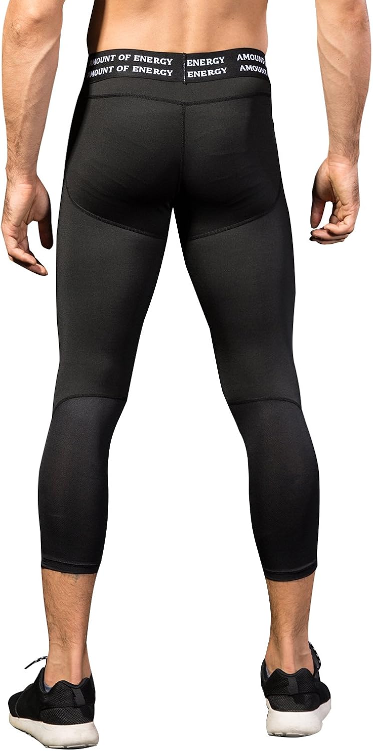 Amazon メンズ スポーツ パンツコンプレッションウェアパンツ 七分丈 タイツ Uvカット 吸汗速乾 レギングス トレーニング ランニング ゴルフ 野球 サッカー バスケットボール コンプレッションタイツ 通販