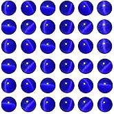THEDAYEE 8mm Sapphire Blue Cat Eye Beads 100pcs Round Glass Gemstone Loose Beads for Jewelry Making