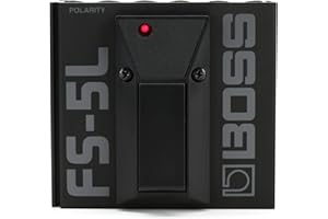 BOSS FS-5L Footswitch for ON/OFF control of your Musical Instrument Effects & More | Switch Functions with your Foot | Compatible with Guitar | Keyboard | BOSS/Roland Amps & More