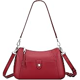 Over Earth Genuine Leather Small Hobo Crossbody Bags for Women Shoulder Purses and Handbags