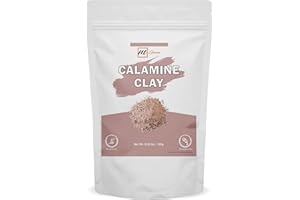 mGanna 100% Natural Calamine Clay Powder for Hair Masks, Scrubs, Creams, Lotion and Soap Making 0.22 LBS / 100 GMS