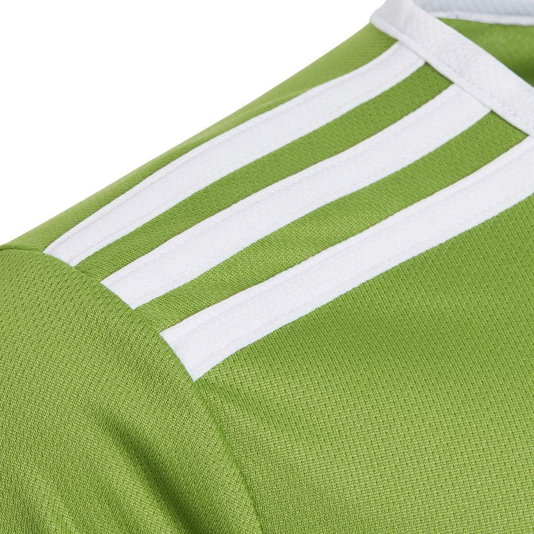adidas Boys' Entrada 18 AEROREADY Primegreen Recycled Materials Soccer Short Sleeve Jersey : Clothing