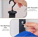 KASESSS 2 Pack Hat Storage Rack 16 Clips Organizer Hanging Baseball Cap Holder view 2