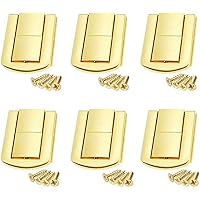 Uxcell Toggle Catch Lock, 31mm Retro Decorative Gold Tone Hasp With Screws For Suitcase Chest Trunk Latch Clasp, Pack Of 4