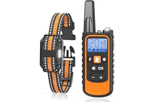 Doparet Dog Shock Collar with Remote - 3300FT Shock Collar for Large Medium Small Dogs (8-120lbs)，Rechargeable Waterproof Dog Electronic Training Collar with 3 Training Modes, Security Lock