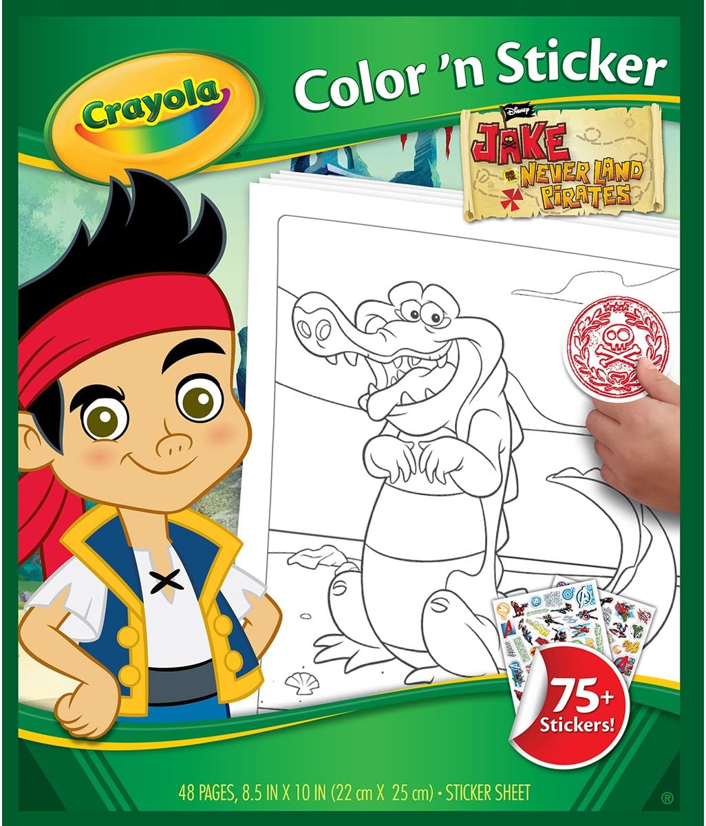 Download Activity Sticker Book Crayons Colouring Book Party Bag Filler Favours Pirate Set Of 3 Toys Games Arts Crafts