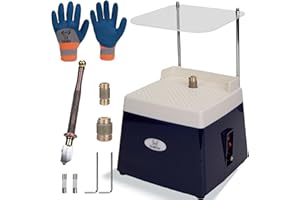 CRABCUT Stained glass grinder machine,Automatic Water-filling 360° Anti-Dust 110V 4200RPM Brushless Motor Mini Precision Edging Shaping Glasses Grinder for Glass Arts,Tile,Jewelry Making,Mosaics Decoration