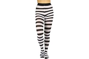 ToBeInStyle Women's Full Footed Wide Striped Tights