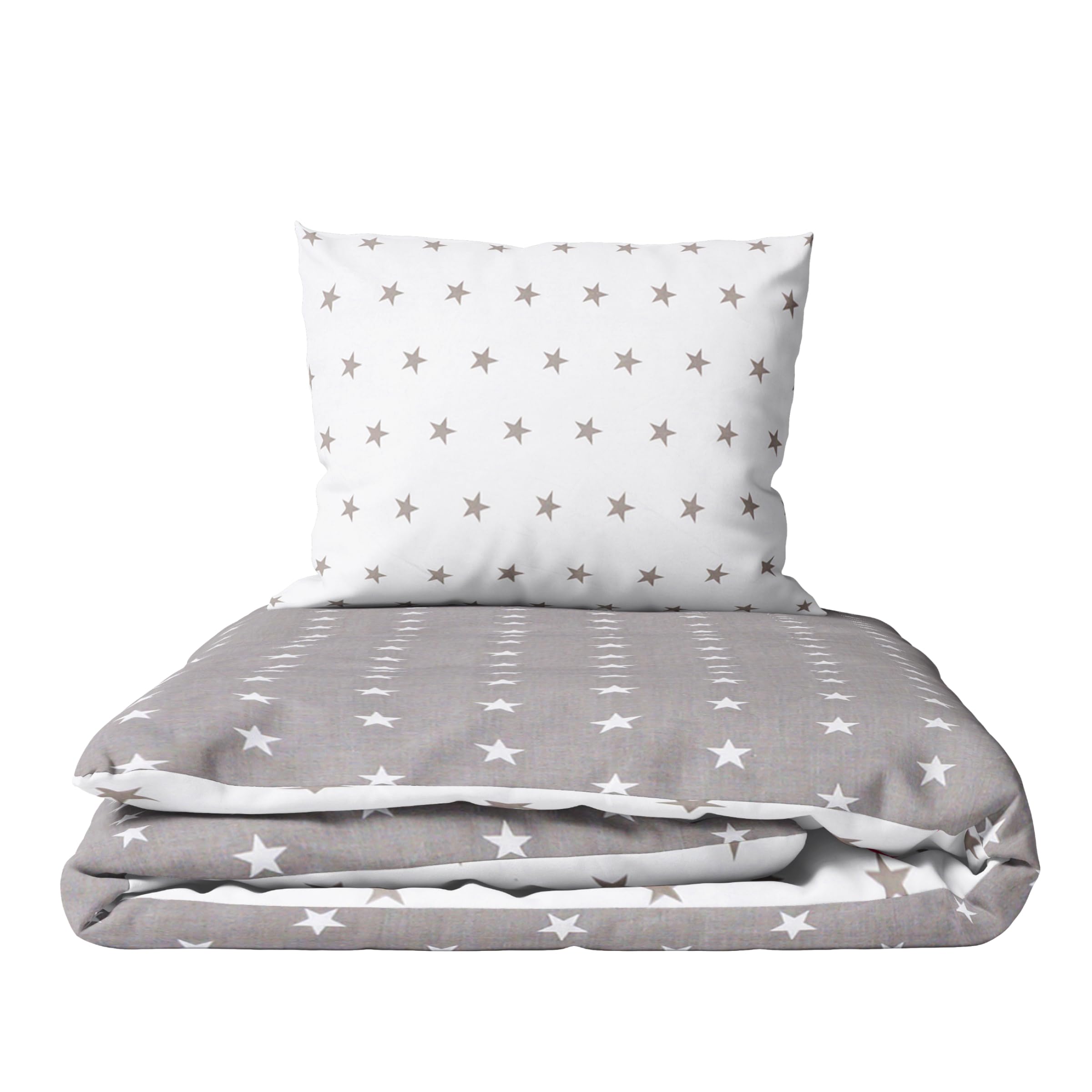 Baby Comfort 2 Piece Children Quilt Duvet & Pillow Set 80x70 cm 12M+ (Big Stars)
