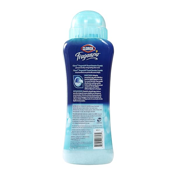 CLOROX™ FRAGANZIA™ IN-WASH SCENT BOOSTER CRYSTALS IN OCEAN SCENT, 18 OZ TWIN PACK | LAUNDRY SCENT BOOSTER CRYSTALS | IN-WASH SCENT BOOSTER FOR FRESH LAUNDRY IN OCEAN SCENT 18 OUNCE TWIN PACK, 36OZ