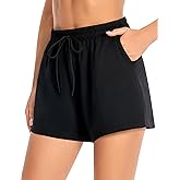 CHICMERS Women's Athletic Shorts with Pockets, 3.7" Sweat Shorts Women, Summer Workout Elastic Running Shorts