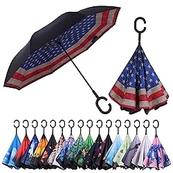Wxjiahetai Inverted Reverse Umbrella with C-shaped