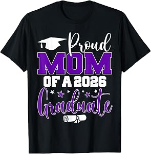Mom Senior 2026 Proud Mom of A Class of 2026 Graduate T-Shirt