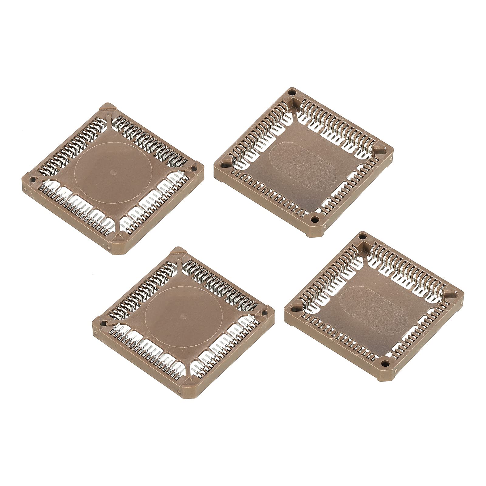 PATIKIL PLCC68P IC Socket 68Pin 1.26mm Pitch SMT Surface Mounted Devices for PCB Board Pack of 4