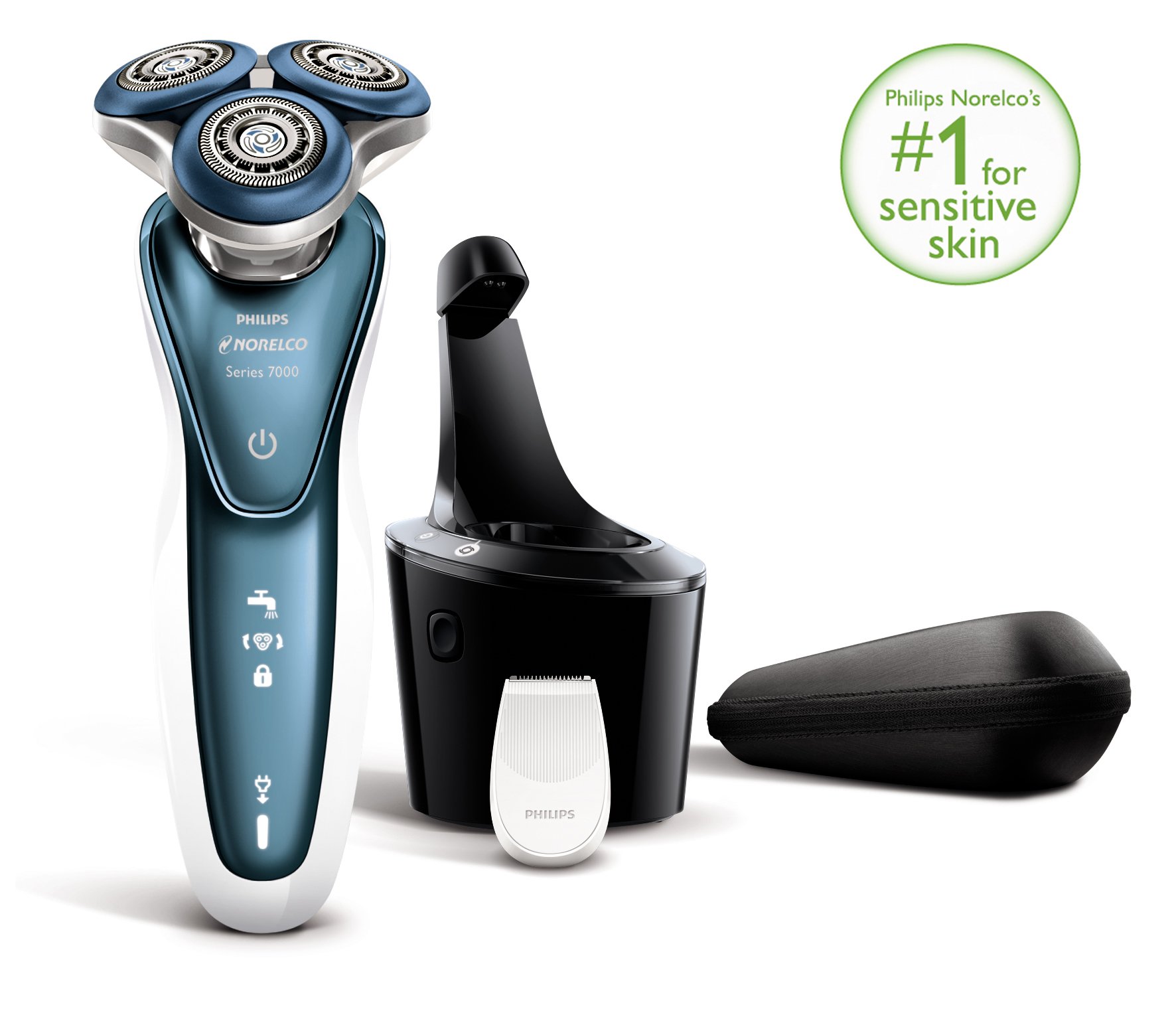Philips Norelco Shaver 7300 for Sensitive Skin, S7370/84, Standard Packaging
