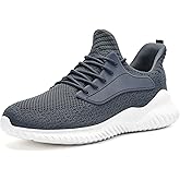 SDolphin Walking Shoes Mens Sneakers - Slip on Memory Foam Tennis Running Shoes for Athletic Workout Gym Jogging Lightweight Breathable Casual Sneakers