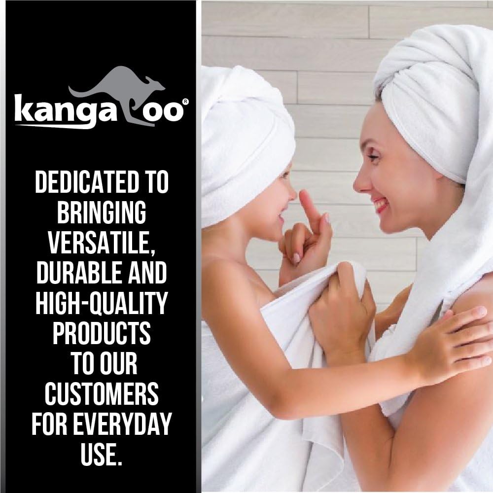 Kangaroo Plush Luxury Chenille Bath Rug, 60x24, Extra Soft and Absorbent Shaggy Bathroom Mat Rugs, Strong Underside, Plush Washable Carpet Mats for Kids Tub, Shower, Bathtub and Bath Room, Gray: Home & Kitchen