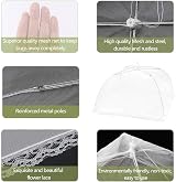 Onarway Food Serving Tents 6 Pack 17 Inch Pop-Up Mesh Covers view 4
