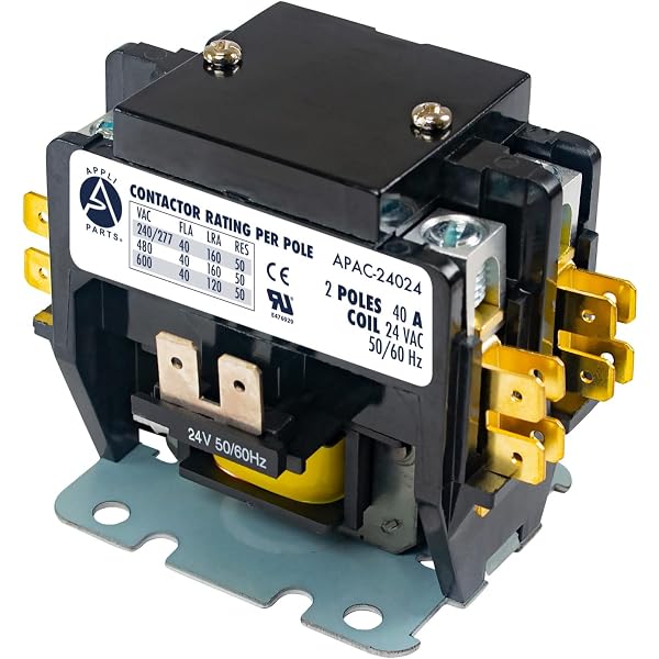 Carrier HVAC Motor Contactor, 24VAC 40 Amp Coil 2 Pole Replacement Relays  Compatible with PC240A, Air Conditioner, Heat Pump, Refrigeration Systems :  Amazon.ca: Industrial u0026 Scientific
