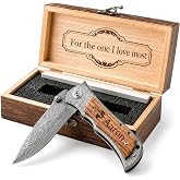 ZIPYOODU Custom Pocket Knife, Personalized Pocket Knife for Men | Optional Custom Name Gift Box, Engraved Gift for Dad, Husband &amp; Groomsmen, Birthday, Anniversary, Father's Day &amp; Wedding