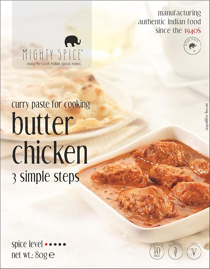 Mighty Spice Curry Kit, Authentic Curry Paste for Indian Butter Chicken