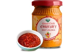 Danodia Foods Ghost Chili Chutney, Bhut Jolokia, Extra Hot, 1 Million SHU, 3.5 oz