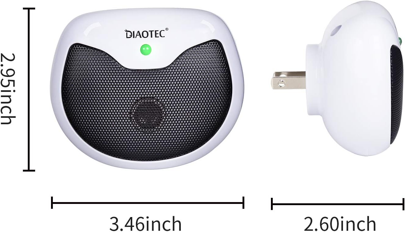 Diaotec Rodent Squirrel Repellent Ultrasonic Pest Deterrent Control Chaser Rodents Mouse Rats and Insects : Garden & Outdoor