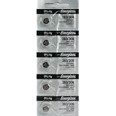 393 or 309 Energizer - 1 Pack of 5 Batteries. SR48W, AG5, LR754, SR754W Timex F Energizer 393