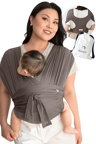 Konny Baby Carrier Original AirMesh Carrier Wrap, Easy to Wear and
