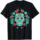 Sugar Skulls Day Of The Dead Traditional Food Latin Mexico T-Shirt