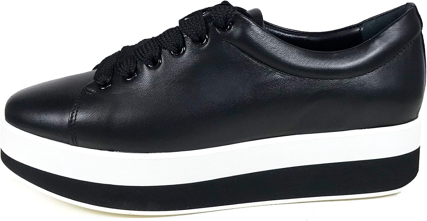 zara black platform sneakers