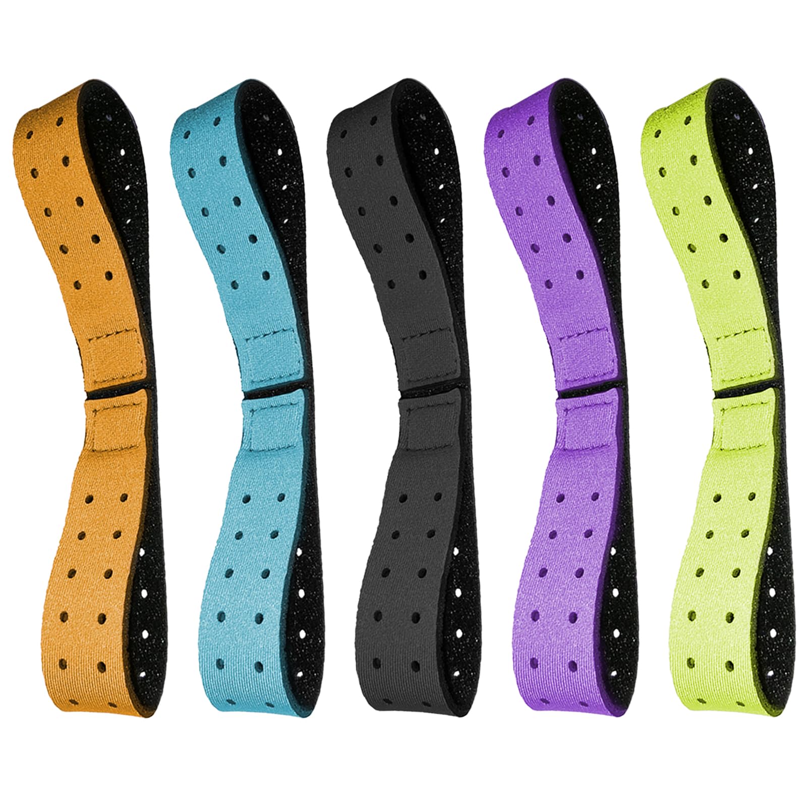 Photo 1 of 5 Pcs Replacement Armband Strap Heart Rate Monitor Band Soft Compatible with OTF, Orange Theory Fitness Adjustable Armband Strap (0.8 x 14.2 Inch)