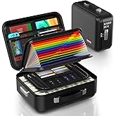 EDMUED Fireproof Document Box, Waterproof Safe Box with Combination Lock | Upgraded Fireproof, Water-Resistant Document Organizer Box with Multi-Compartment Storage for Home, Office, and Travel Use