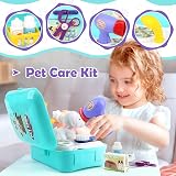 Sanlebi Vet Kit for Kids Dog Grooming Pretend Play Toy 3 4 5 Years view 2