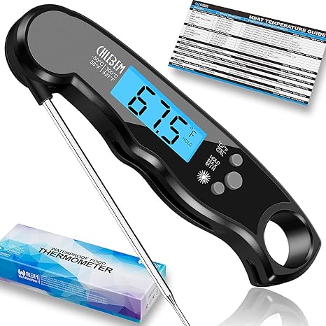Digital Meat Thermometer Instant Read For Grilling Cooking Food Bbq Or Candywireless Waterproof Long Probe For