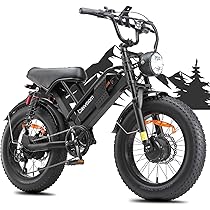 Electric Bike for Adults, 2000W Fat Tire Ebike 30MPH Dual Motor