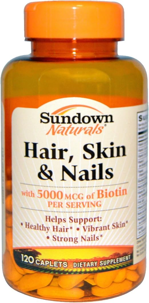 Rexall Sundown Naturals, Hair, Skin & Nails, 120 Caplets