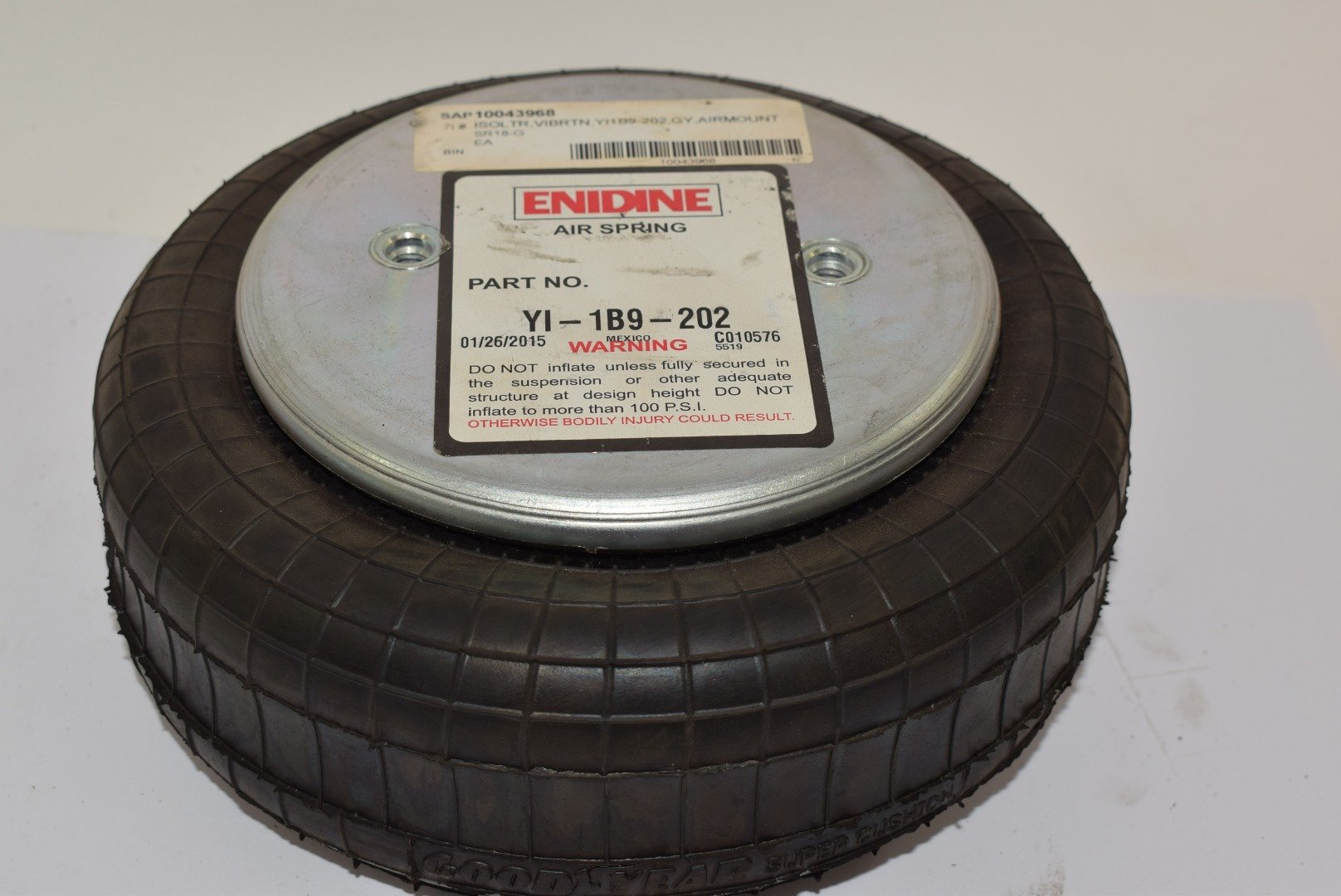 Enidine YI1B9204 Latex Air Spring, Vibration Damper Tizimi Press