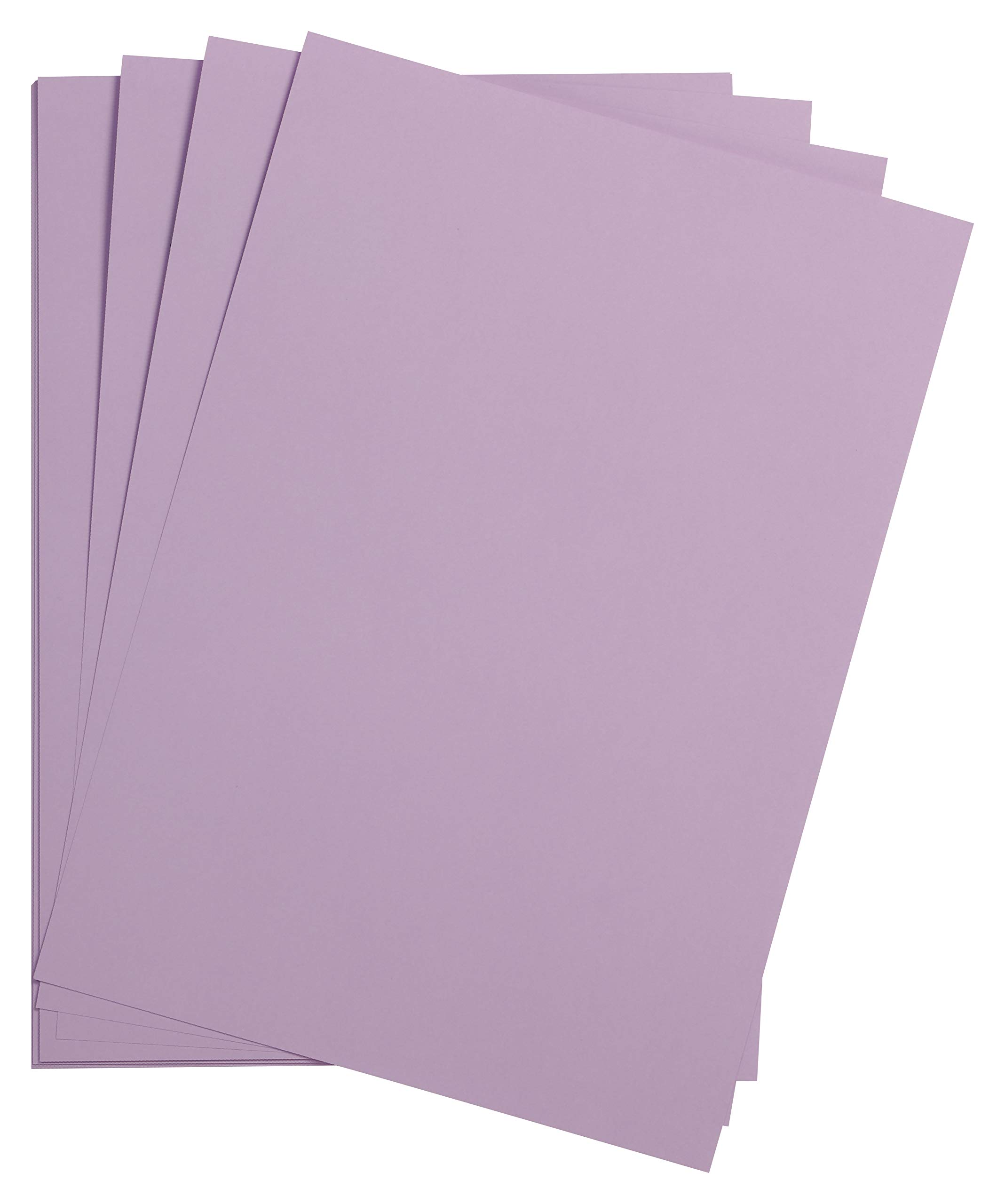 Clairefontaine - Ref 975577C - Maya Smooth Coloured Drawing Card (Pack of 25 Sheets) - 185gsm - A2 (59.4 x 42cm) - Lilac Colour - Deep Dyed, Acid Free, pH Neutral — image 1