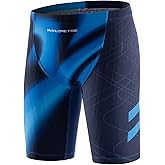 MY KILOMETRE Boys' Jammer Swimsuit with Drawstring Training Swimwear for Kids Endurance Boys Youth Swim Shorts Kids Swimsuit