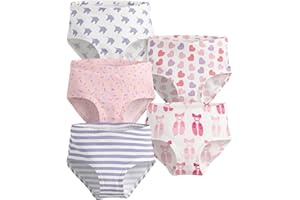 Monica + Andy Girls Organic 5-Pack Girl's Underwear