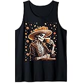 Dia De Los Muertos La Catrina Day of the Dead Sugar Skull Tank Top