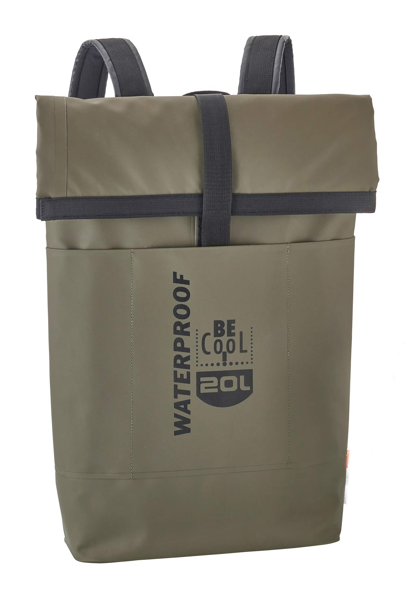 Be Cool Insulated Waterproof Cool Bag in Oive Green – Family, Travel, Sports, Fashion and Shopping Suitable, 65 x 23 x 12 cm, 20 L Volume