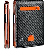 Zitahli Slim Wallets for Men - Leather Money Clip Mens Wallet - RFID Blocking Front Pocket Bifold Wallet - Minimalist Credit Card Holder with Gift Box