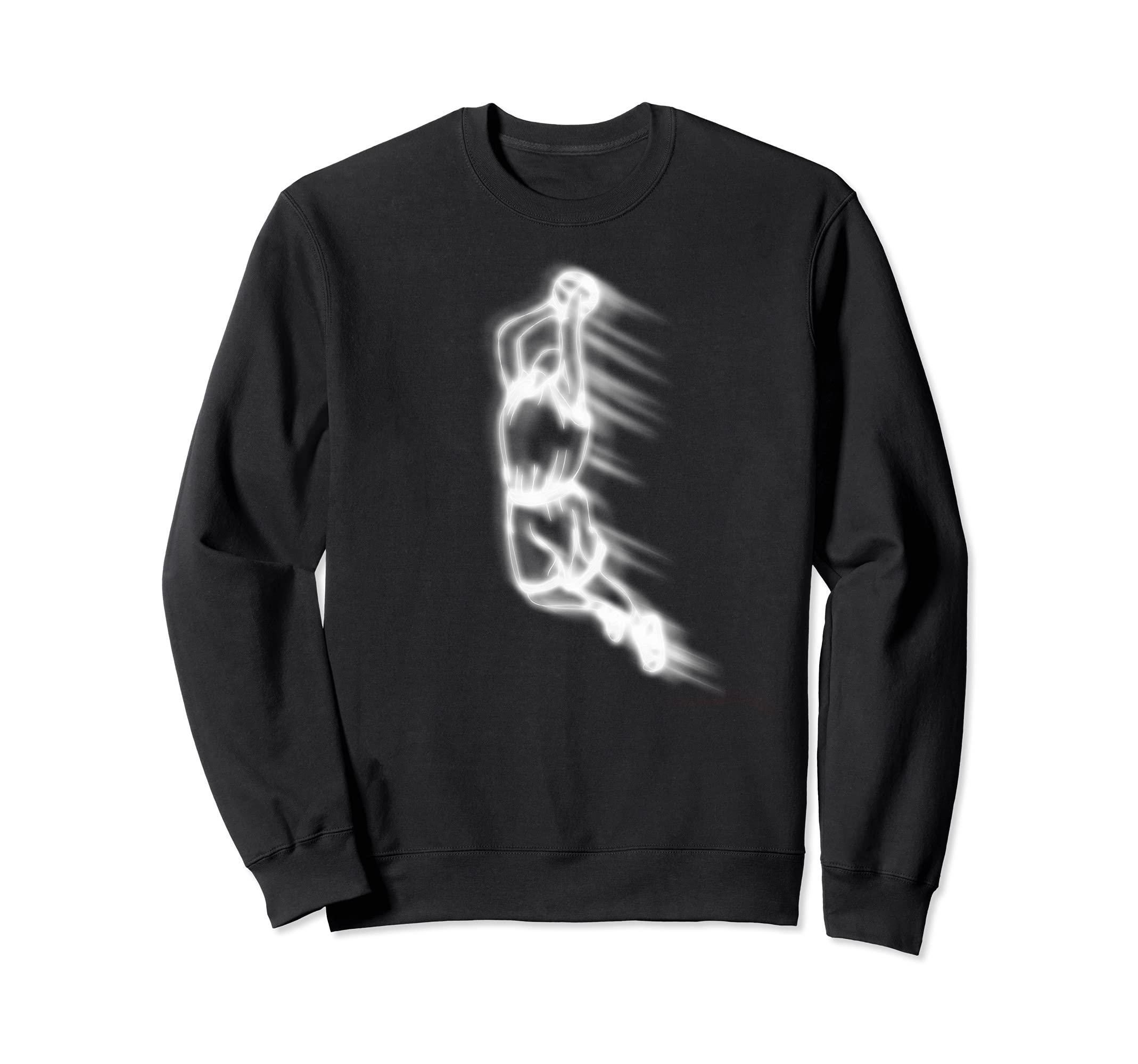 Basketball Basket Player Team Sport Silhouette Sweatshirt