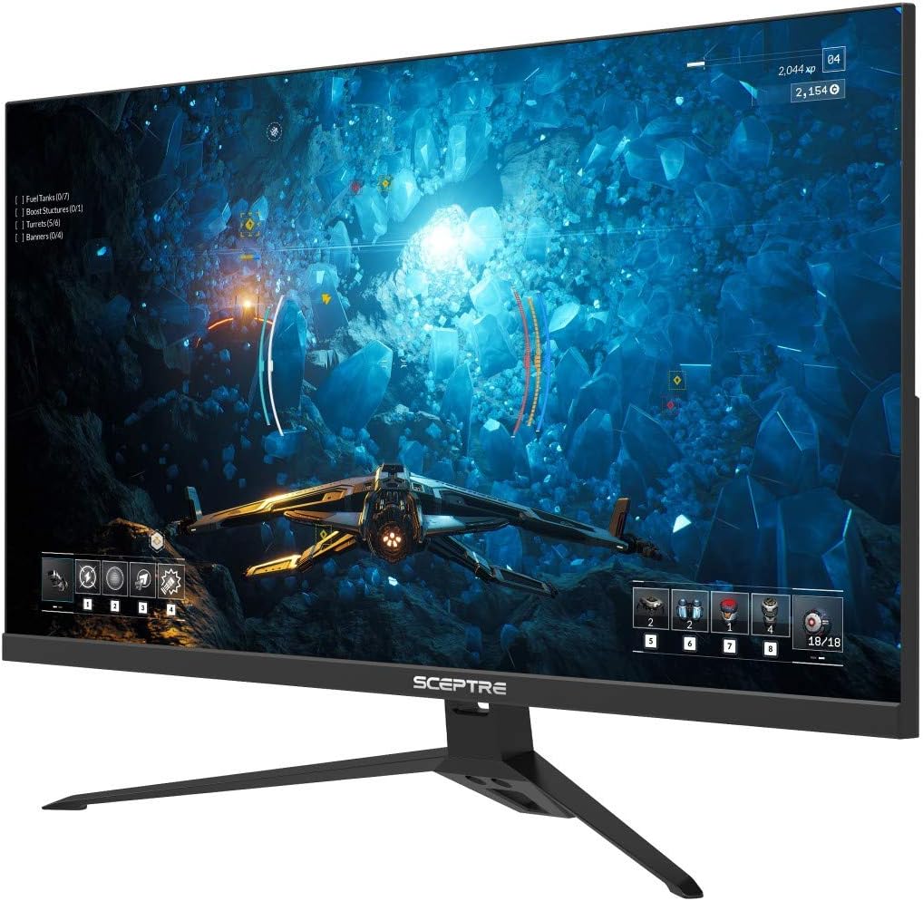 Sceptre IPS 24” Gaming Monitor 165Hz 144Hz Full HD (1920 x 1080) FreeSync Eye Care FPS RTS DisplayPort HDMI Build-in Speakers, Machine Black 2020 (E248B-FPT168): Computers & Accessories