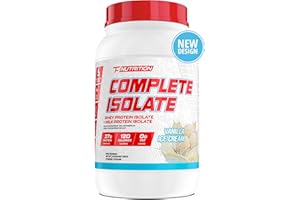 Complete Isolate Whey Protein Isolate + Milk Protein Isolate Powder - 27g Protein, Zero Fat or Sugar, Build Muscle, Improve R